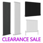 Designer Horizontal Vertical Oval Column Flat Panel Radiator Central Heating Rad
