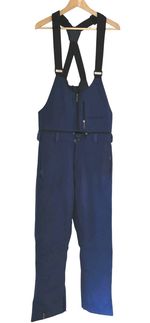 Mens M Templeton Outerwear Ski Snowmobile Snowboard Bibs Canvas Hemp Pants Blue
