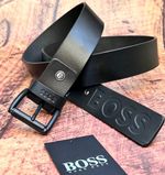 Hugo BOSS Black Leather Jeans Belt For Men