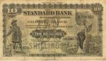 Rhodesia 10 Shillings 1936 Standard Bank of South Africa RARE Banknote