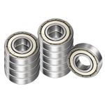 10pcs Deep Groove Ball Bearing 607Z 7mm x 19mm x 6mm Chrome Steel Bearings