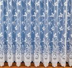 BUTTERFLY WHITE NET CURTAIN ANY CUSTOM SIZE DROP FROM (20" - 90") *SOLD BY METRE