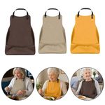 1pc Adult Bib Waterproof Washable Reusable For Elderly Eating Men Women