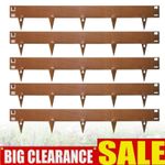 Corten Steel Lawn Edging Set 5m x 16.5cm Flexible Garden Grass Path Edge Border