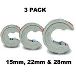 Rothenberger PRO CUT 15mm 22mm & 28mm Copper Pipe Tube Cutter Pipeslice 3 Pack