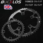 UK Bike Chainrings 110BCD 9-11 Speed Round Chain ring 5 Holes 34 36 39 50 52 53T