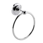Hudson Reed Bathroom Towel Ring Holder Round Brass Chrome Modern Stylish Hanger