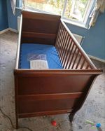 Mamas & Papas Mia cotbed brown solid wood