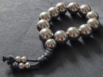 Heavyweight Mala - 18mm Beads - Mystery Metal - Meditation Bead Breathwork EDC
