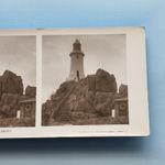 Jersey Stereoview C1900 Real Photo Channel Islands Corbiere Lighthouse Steps