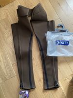 Kitt Equestrian Neoprene Brown Full Chaps. Age 8 - 10 Years. NEW