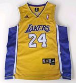 LA Lakers Kobe Bryant #24 Adidas Jersey Mens Size M NBA Basketball Shirt Yellow