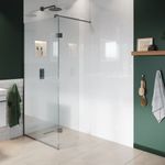White Arctic Shower Panel PVC Waterproof Bathroom Wall 2400x1000mm Modern Decor