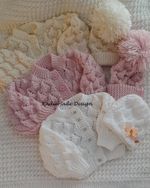 Baby Knitting Pattern #144 -To make Cardigan, Bob Hat, Cap & Blanket 0-3m, 3-6m