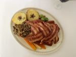 Prop Roast Chicken Dinner With Bacon Deluxe Christmas Artificial Meal Display