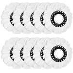 2-10 Spin Mop Heads Refill Replacement 360° Microfiber Home Cleaner Mopping Head