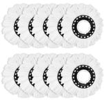 2-10 Spin Mop Heads Refill Replacement 360° Microfiber Home Cleaner Mopping Head