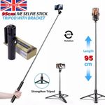Extendable Bluetooth Wireless Selfie Stick Tripod Foldable For iPhone Universal