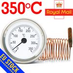 DIAL Thermometer capillary tube Temperature Gauge 0-350C 1,5m remote sensor 52mm