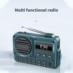 Portable AM FM Rechargeable FM Radio Digital Stereo Speaker Player 1200MAh