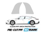 Porsche Taycan 2020 -Onwards - PPF Rear Arch Stone Guard Paint Protection Film 2