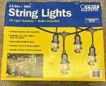 Feit Electric 48ft LED Outdoor String Lights Heavy Duty Weatherproof Patio New