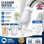 50/100 pcs Faucet Water Filter Bag Cotton Tap Water Filter Thickened Filter Pads
