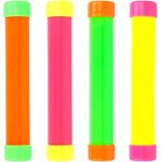 Neon Groan Tubes 4 Pack Kids Party Bag Fillers 14cm Ages 3+