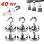 10PCS Strong Magnetic Hooks Multi-Purpose Storage Hooks