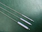 3x Metal Nylon Cleaning Brush Tool Cleaners for Tubes Straws Bottles Pipes UK