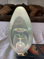 1996 Robert Eickholt Art Glass Paperweight / Dichroic 3D Spray / Glass Signed