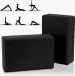 Yoga Gym Blocks Brick Foam Pair Exercise Training Pilates Meditation Anti Slip