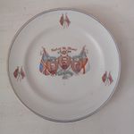 WW1  Plate United we stand for home and empire God save the King