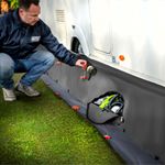 Maypole Caravan Draught Skirt Organiser Motorhome With Zip Storage Compartments