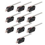 10pcs Limit Micro-Switch Long Straight Hinge Lever Type SPDT V-153-1C25