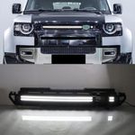 LED LIGHT GLOSS FRONT GRILLE BLACK FOR LAND ROVER DEFENDER 90 110 130 L663 2020+