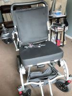Livewell Electric Foldable Lightweight Aluminium Power Wheelchair Black Joystick