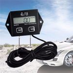 Digital Engine RPM Tachometer Hour Meter Gauge For Stroke Engines Car Motorcycle