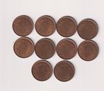 BRITISH INDIA 1939 KING GEORGE VI 1/12 ANNA UNC COINS