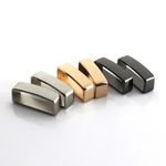 2X 40mm Solid Brass Belt Loop Buckle Keeper Leather Craft Metal Accessories UK