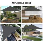 Garden Patio Shade Sail Suncreen Awning Cloth Triangle Sand Sun Canopy Cover