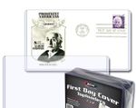 NEW (5 PK)  BCW First Day Cover Postcard Toploader & Sleeve- Combo Pack