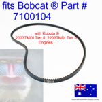 fits Bobcat Alternator & Water Pump Belt EPDM 7100104 S130 S150 S160 S175 S185
