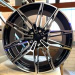 4 X 19" BMW 5 SERIES G30 G31 GLOSS BLACK/POLISHED 656 DESIGN 8J 9J ALLOY WHEELS