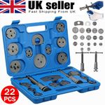 22pcs Universal Car Disc Brake Caliper Piston Rewind Wind Back Tool Pad Kits Set