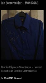 Signed Ian Somerhalder Screenworn Shirt From Vampire Diaries  Serious Offers 