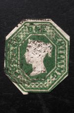 Queen Victoria GB 1/Embossed Issue SG.55 Used Cut To Shape VF