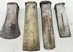 4x Vintage Metal Tree Felling Wood Log Splitting Wedges ASP Symol etc Wedge