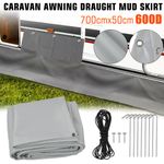 Caravan Awning Mud/Draught Skirt 7m X 50cm Wheel Arch Covers Motorhome Campervan