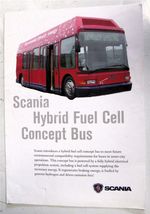 SCANIA Hybrid Fuel Cell Concept Bus Commercial Vehicle Sales Brochure